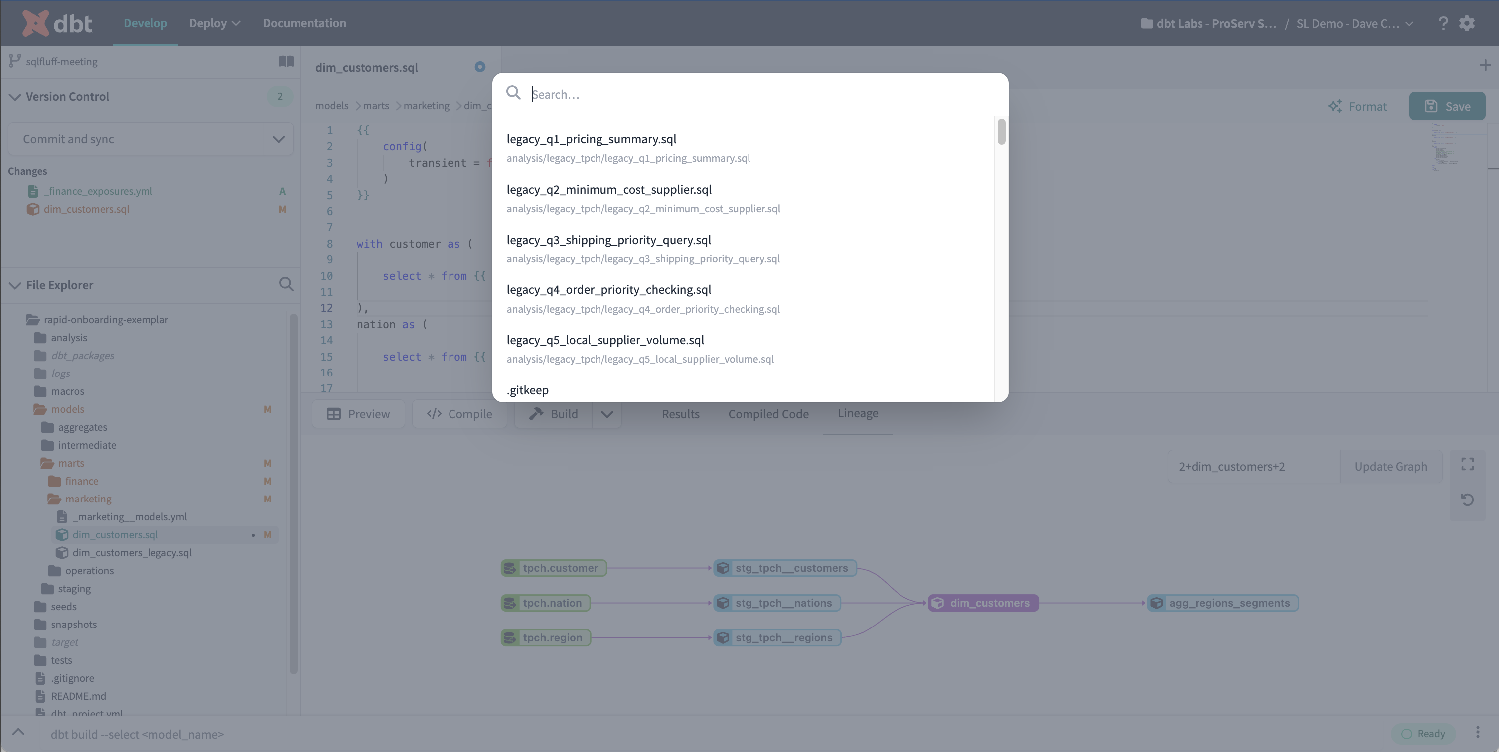 The Command History returns a log and detail of all your dbt Cloud invocations.